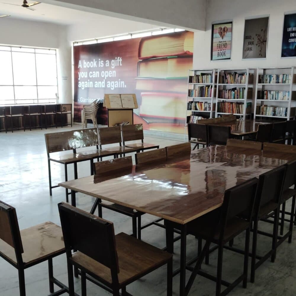 Spacious school library at SPS Global School